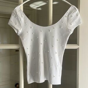 Bundle 2 Listings for $20😀Zara Shirt with Pearls